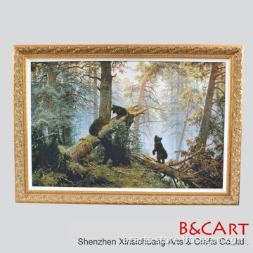 Latest design classic wood photo frame for oil painting